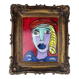 1972 “Miro” Peter Keil Original Painting, Framed For Sale