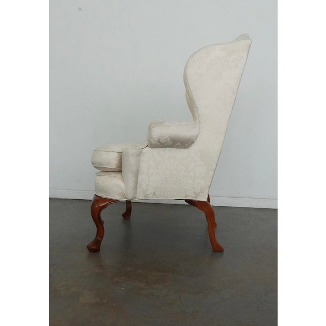 Vintage Fairfield White Wing Back Chairs (Set of 2) For Sale - Image 9 of 16
