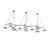 Gray Emily Group of Thirteen Chandelier Light in Anthracite Semi-Matte Paint by Daniel Becker for Moss Objects For Sale - Image 8 of 8