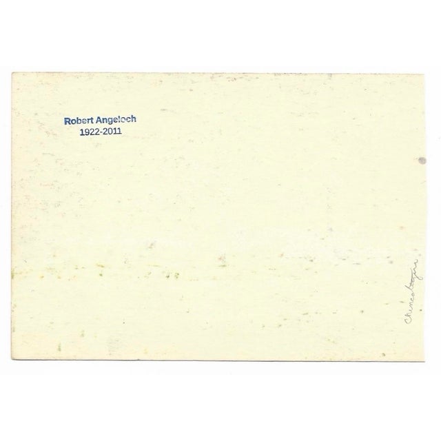 Drawing on paper by Robert Henry Angeloch (1922-2011). Estate stamp on the back, location on the back. Bob Angeloch was...
