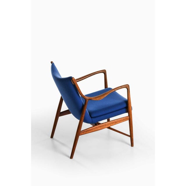 NV-45 Easy Chair in Teak, Leather and Wool attributed to Finn Juhl, 1945 For Sale - Image 12 of 13