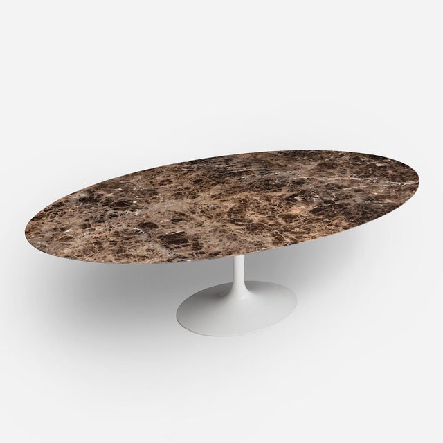 Designed by Eero Saarinen for Knoll, the pedestal table was created to eliminate what Saarinen called the “slum of legs.”...