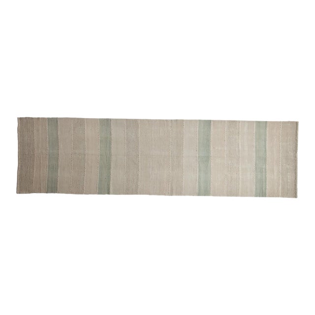 Distressed Turkish Kilim Rug Runner - 2'6" x 9' For Sale