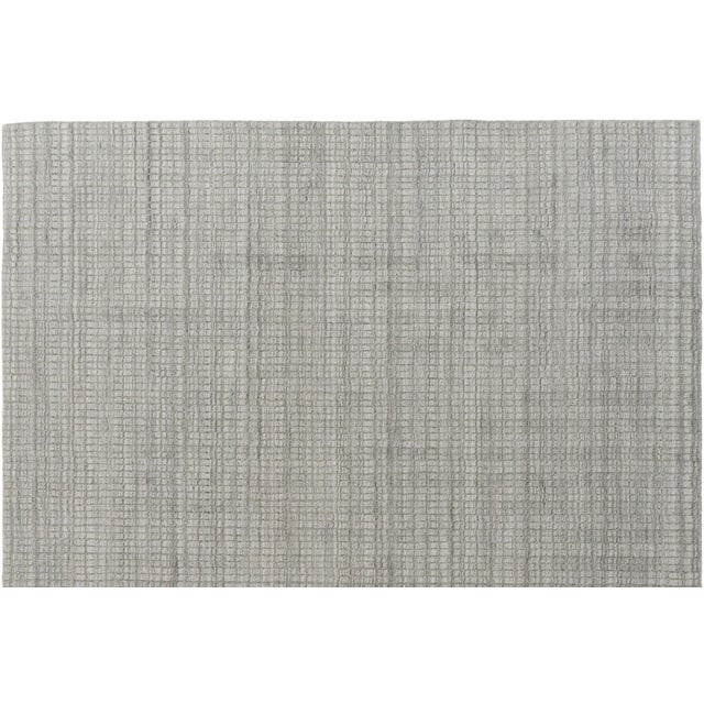 Tartan Green Indoor Outdoor Hand Loomed Polyester Rug, 8' X 10' For Sale In New York - Image 6 of 10