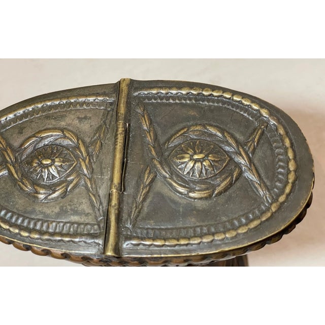 Antique 18th Century Handmade Copper Brass Bronze Incense Censor Thurible Boat For Sale - Image 9 of 16