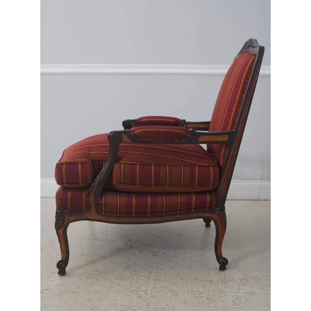 French Ej Victor French Louis XV Upholstered Bergere Chair For Sale - Image 3 of 18