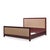 Contemporary Barbara Barry for Baker Mahogany and Leather King Bed Frame For Sale - Image 3 of 5