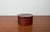 Art Deco German Round Leather Jewelry Box with Lid, 1920s For Sale - Image 4 of 18