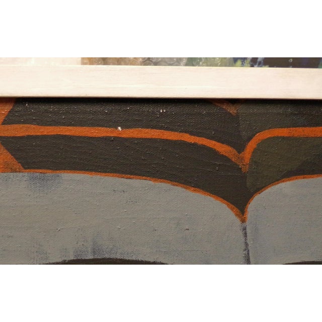 Textile Louis De Mayo "The Relic" Original Painting on Canvas, Signed For Sale - Image 7 of 13