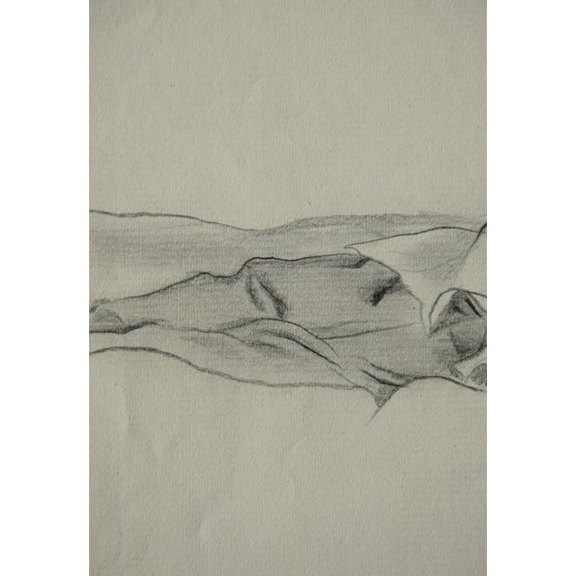 Paper Herbert Zumpe, Sleeping Youth, 1925, Pencil on Paper For Sale - Image 7 of 10