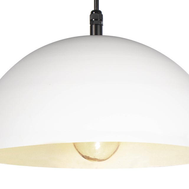 Regina Andrew Peridot Aluminum Outdoor Pendant, Small, White For Sale - Image 4 of 7