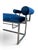 Pair of Hollywood Regency Cobalt Blue Velvet & Chrome Benches For Sale In Miami - Image 6 of 11