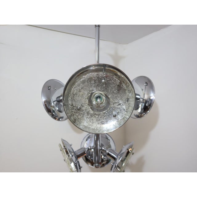 Esperia Chandelier in Chrome and Murano Glass, 1970s For Sale - Image 11 of 13