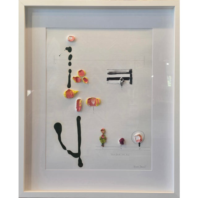 Organic Modern Minimalist Herbarium Study. *From a series of eight paintings listed separately on Chairish. Oil and pencil...