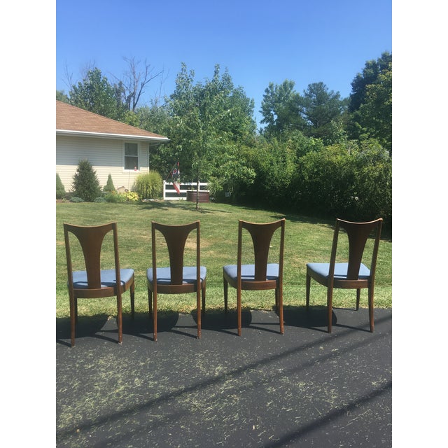 Mid Century Broyhill Brasilia Lenoir Chair Company Walnut Dining Room Chairs Set of 4 Chairish