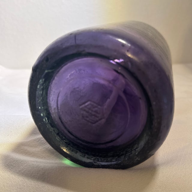 Antique Pedro Francisco Adamo Purple Seltzer Bottle From Argentina For Sale In Mobile - Image 6 of 10