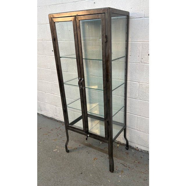 Late 20th Century Metal and Glass Doctors Display Cabinet by Dulton For Sale - Image 9 of 14