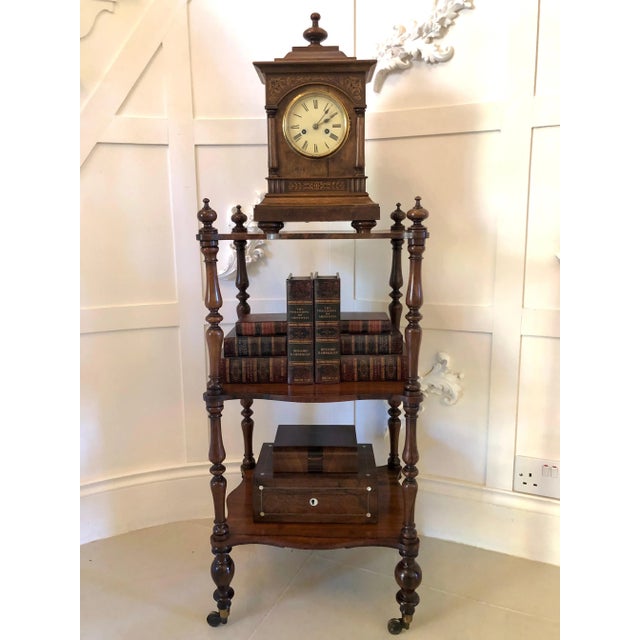 Antique Victorian Freestanding Rosewood Whatnot For Sale - Image 4 of 13