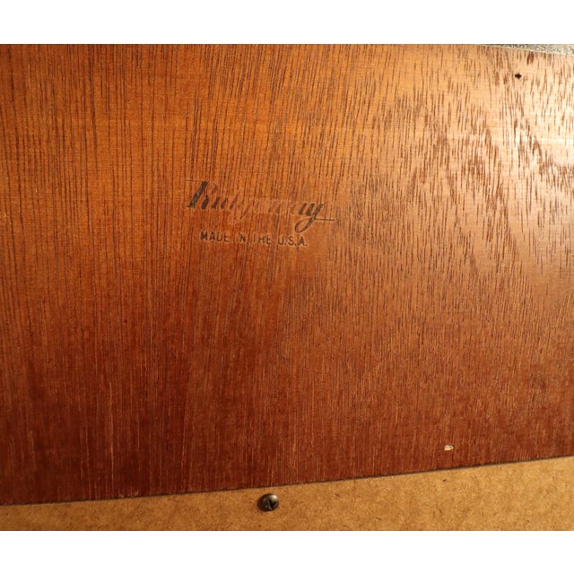 Ridgeway Model 9109 Illuminated Moon Phase Triple-Chime Grandfather Clock, Oak Case, Circa 1992 For Sale - Image 10 of 18