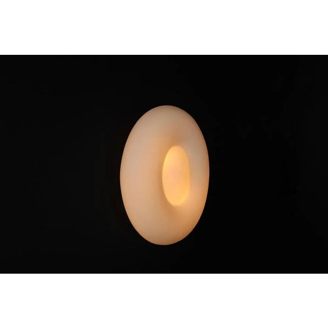 Mid-Century Modern Opaline Glass Wall Light, Italy, 1970s For Sale - Image 4 of 11