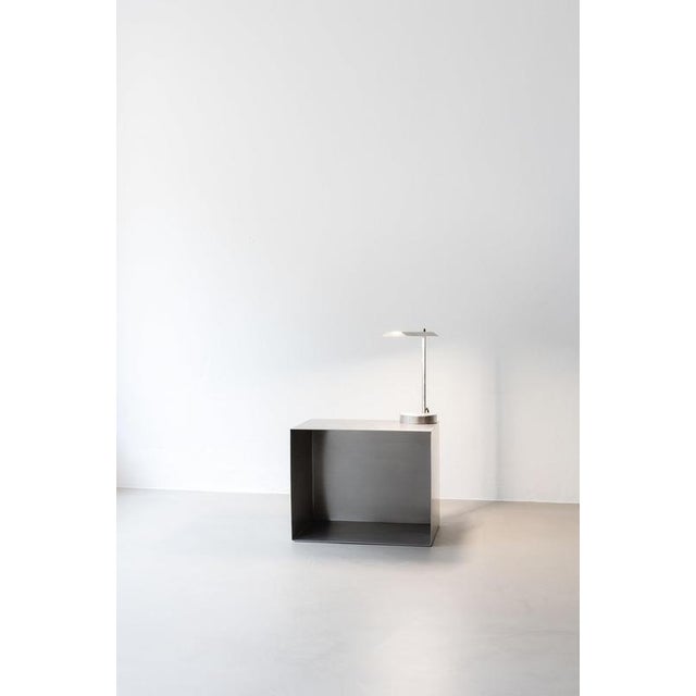 Sonar Cube Multifunction Furniture in Brushed Stainless Steel by Form & Eisen For Sale - Image 11 of 18