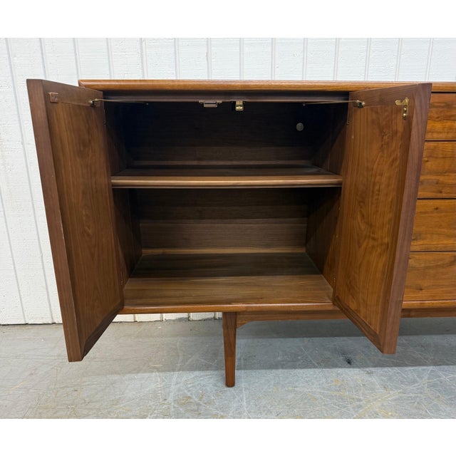 Mid-Century Modern Drexel Declaration Walnut Sideboard For Sale In Philadelphia - Image 6 of 8