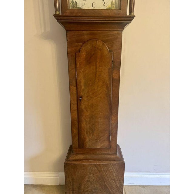 Antique George III Mahogany Arch Dial Long Case Clock, 1800 For Sale - Image 6 of 7
