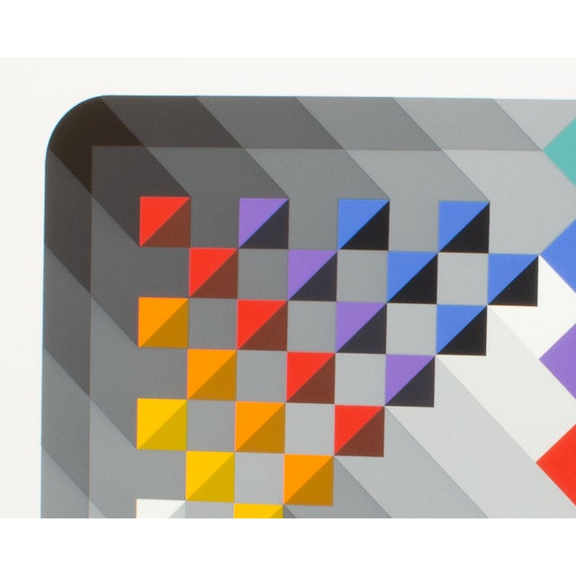 “Prizma Ii” Op Art Serigraph Print by Marko Spalatin For Sale - Image 4 of 8