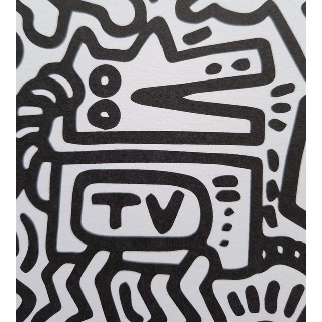 Contemporary After Keith Haring, Dancing Dog, 1987, Screen Print For Sale - Image 3 of 7