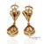 18k Yellow Gold 0.50 Ct Natural Diamond and Mother of Pearl Omega Back Earrings, Pair For Sale - Image 10 of 14