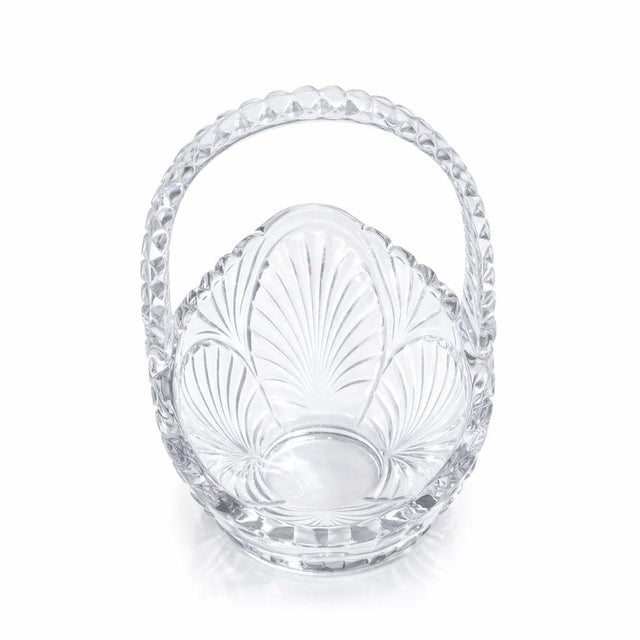 Vintage American Pressed Glass Basket Relish Candy Dish with Handle (7” × 3” × 0.45”) fits neatly within the mid‑century...