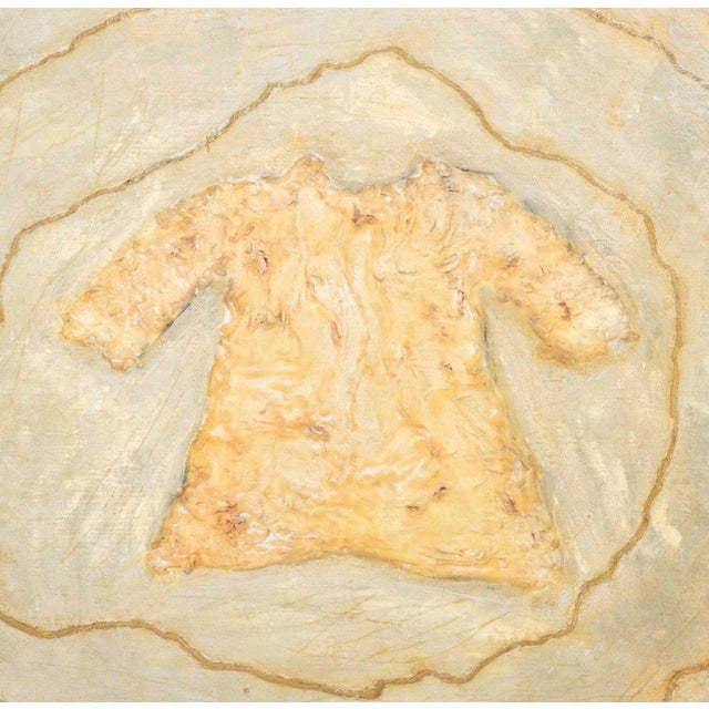 Roni Nicholson (American, XX), "The Child (Aids)", Mixed Media on Linen with Assemblage Elements, 1991-1992, signed,...