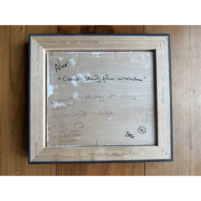 2024 Listed British Oil, Clouds on Winterchelsea Beach, Framed For Sale - Image 10 of 10