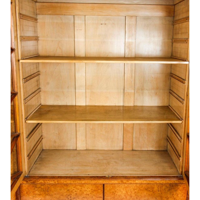 Charles X French Burr Maple and Ormolu Bookcase, 19th Century For Sale - Image 13 of 18