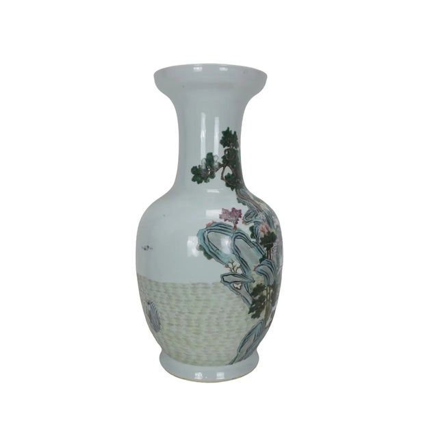 Late 19th Century Chinese Porcelain Famille Rose Vase For Sale - Image 4 of 11