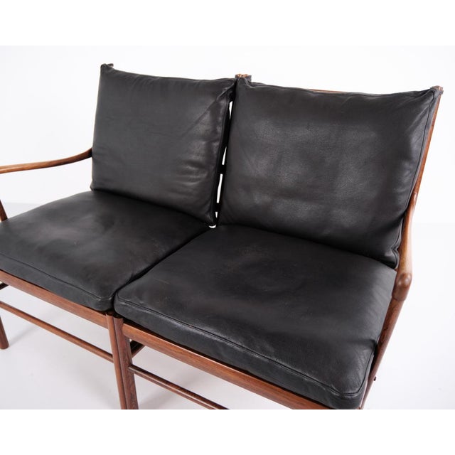 Colonial OW149-2 2-Seater Sofa in Rosewood attributed to Ole Wanscher for P. Jeppesen, 1960s For Sale - Image 18 of 18