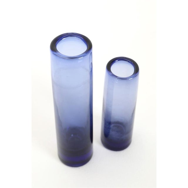 Holmegaard, Models: 16910 + 16911, Design: Per Lütken (with P.L. engraving!), 1964, Denmark. Mouth-blown glass....