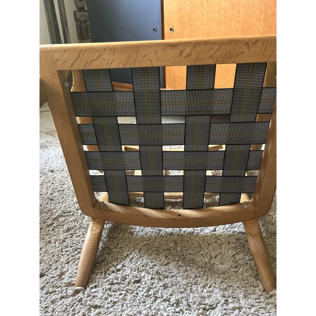 Goldenrod José Oak Armchair by Guillerme Et Chambron for Votre Maison, 1960 For Sale - Image 8 of 12