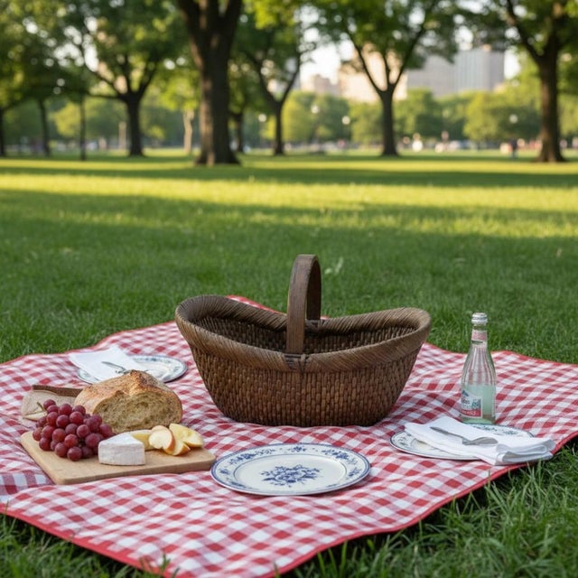 Early 20th Century Chinese Woven Reed Basket For Sale - Image 11 of 11