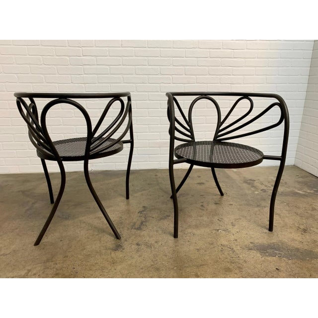 Walter Coons for Clark & Burchfield Armchairs - a Pair For Sale - Image 11 of 12