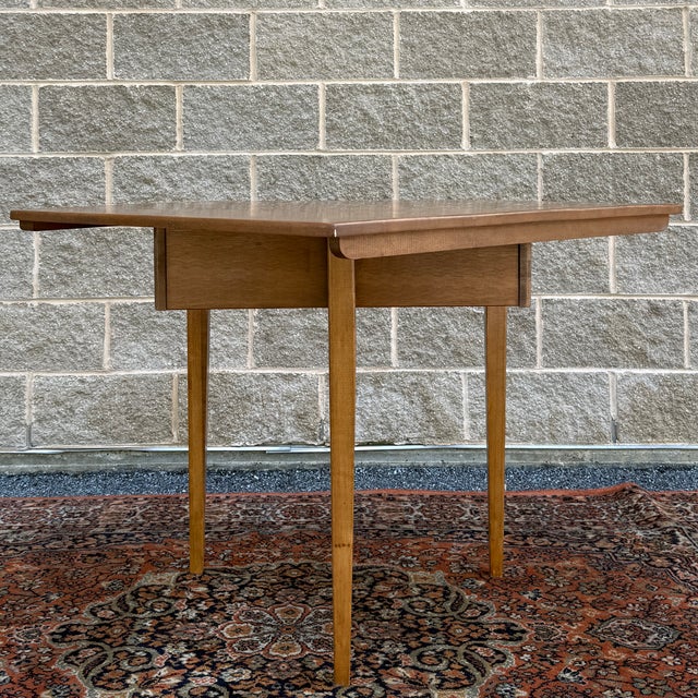 Vintage Dearborn Furniture American Traditional Solid Maple Corner Desk With Drawer For Sale - Image 10 of 12