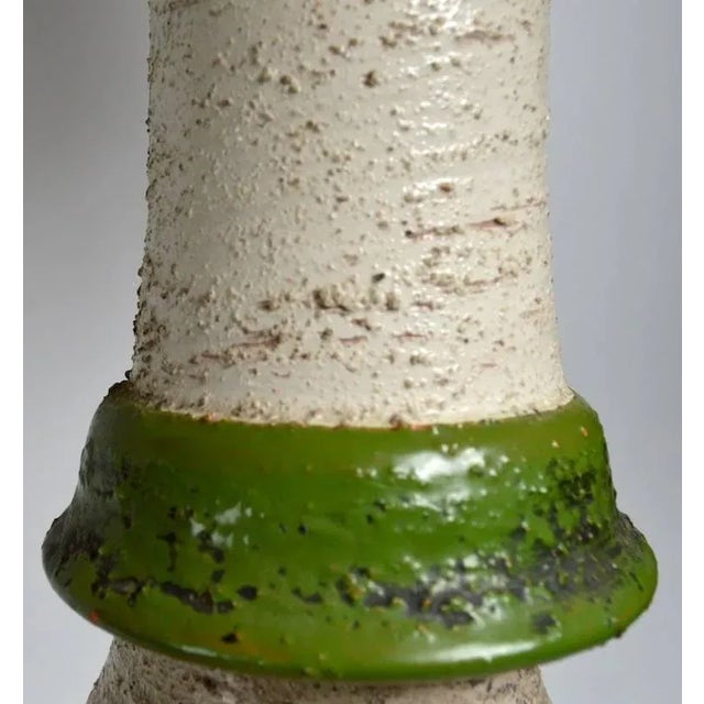 Ceramic Raymor Bistosi Sgraffito Pottery Lamp For Sale - Image 7 of 10