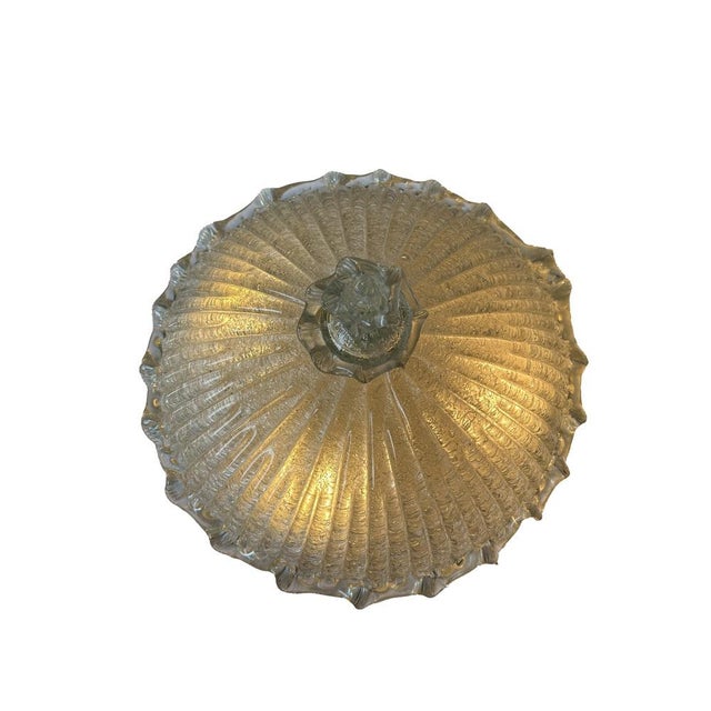 Sumptuous Murano Glass Pagoda with Gold Inclusions, 1980s For Sale - Image 3 of 13