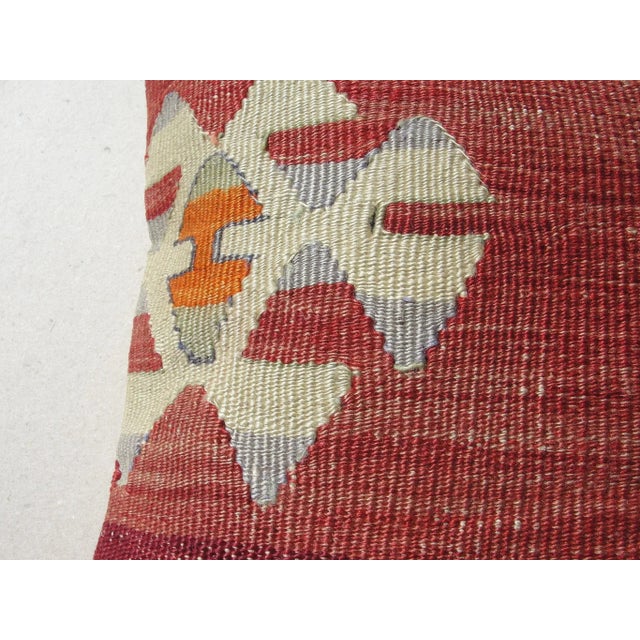 Textile Kilim Rug Pillow Cover 16" For Sale - Image 7 of 9