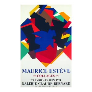 1974 Maurice Esteve 'Collages' Modernism Lithograph