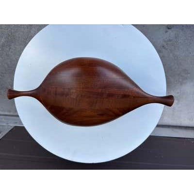Mid 20th Century 20th Century MCM Hand-Carved Walnut Box by Daniel Loomis Valenza For Sale - Image 5 of 12