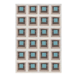 Color Study Handwoven Wool Flatweave SAMPLE Rug - Monterey For Sale