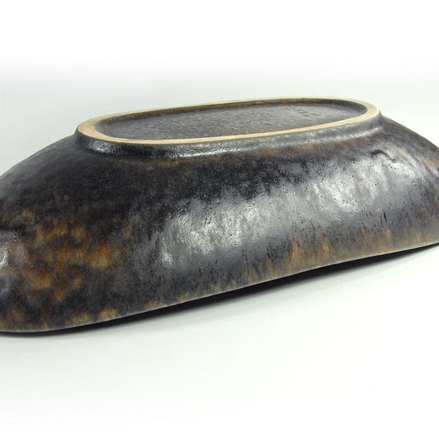 Black German Decorative Dish from Steuler, 1960s For Sale - Image 8 of 9