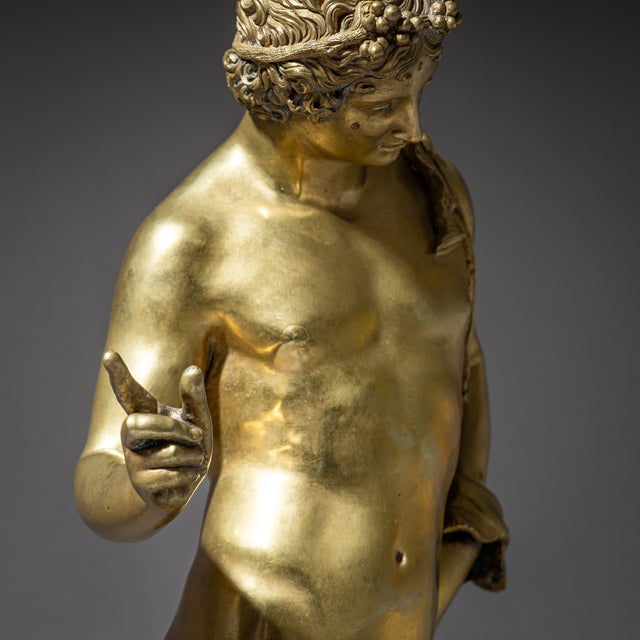 Bronze of Narcissus after the Antique, Signed Michele Amodio, Naples, Late 19th For Sale - Image 13 of 18