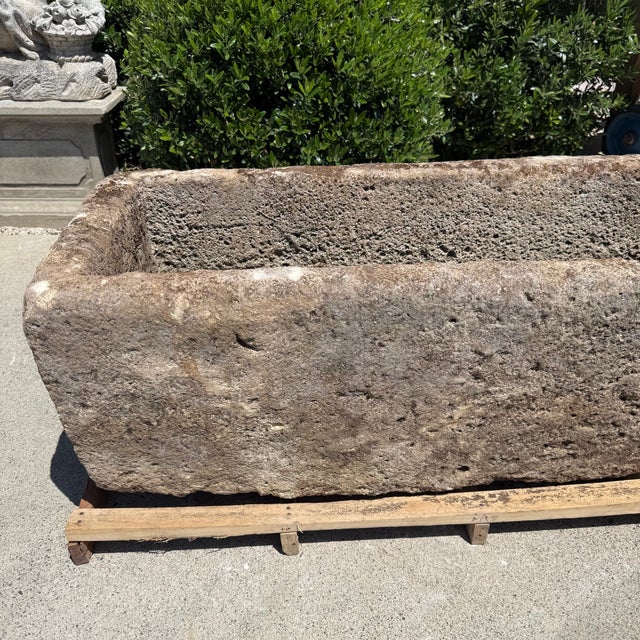 Mid 20th Century Antique Limestone Trough 51126c For Sale - Image 5 of 7